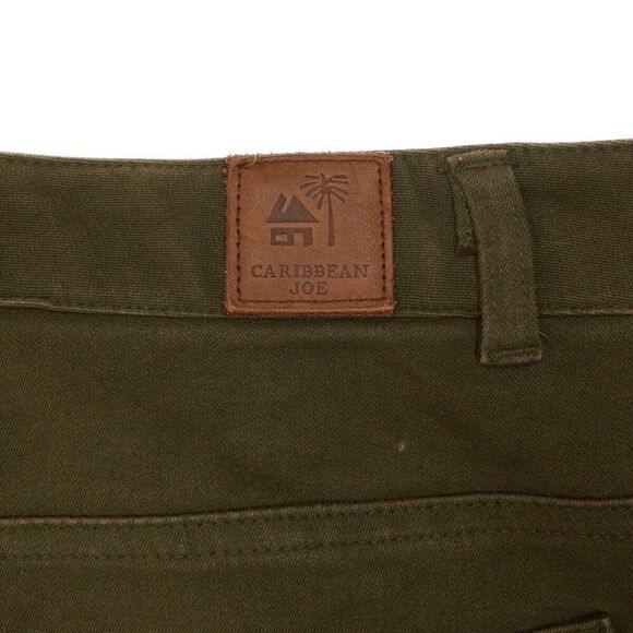 Caribbean Joe Pants Womens 10 Dark Olive Green Straight Measures 30 x 29 - Picture 9 of 10
